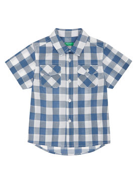 Рубашка United Colors Of Benetton для мальчика, цвет синий