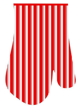 Прихватка-рукавица Полоски, 17*27 см Мультидом, цвет в ассортименте