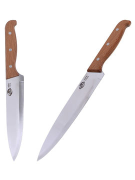 Нож кухонный "НАШЕ Ретро - ШЕФ, длина лезвия 19 см Мультидом, цвет в ассортименте