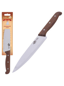 Нож кухонный НАШЕ Ретро - ШЕФ, длина лезвия 16,5 см Мультидом, цвет в ассортименте
