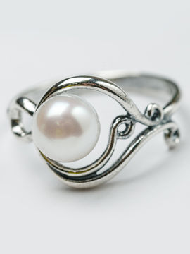 Кольцо CESARE CONTE, цвет белый, серебряный