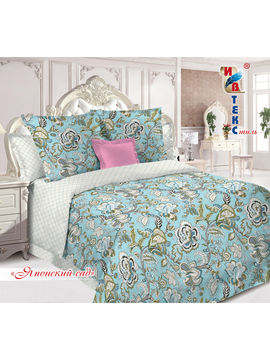 Комплект постельного белья, 2-спальный ИВТЕКстиль, цвет голубой
