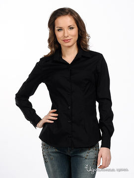 рубашка Ferre&Cavalli женская, цвет черный