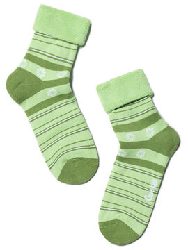 Носки CONTE для девочки, цвет светло-зеленый