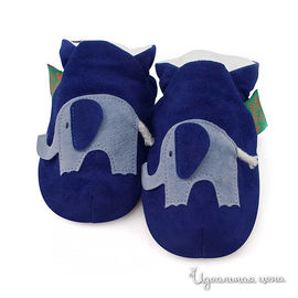 Тапочки домашние Fanky feet fashion СЛОНИК для мальчика, цвет голубой