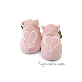Тапочки домашние Fanky feet fashion СЕРДЕЧКО для девочки, цвет розовый