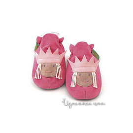 Тапочки домашние Fanky feet fashion ПРИНЦЕССА для девочки, цвет ягодный
