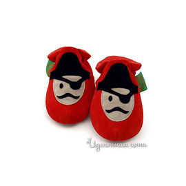 Тапочки домашние Fanky feet fashion ПИРАТ для мальчика, цвет красный