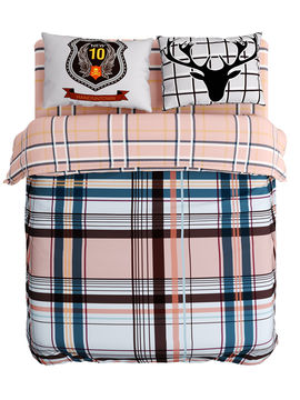 Комплект постельного белья двусторонний, 1,5-спальный Сирень, цвет мультиколор