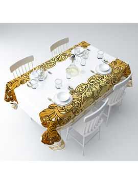 Скатерть "Золотой узор", 145*120 см Сирень, цвет мультиколор