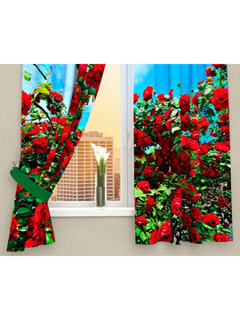 Фотошторы "Кусты роз",  145*180, 2 шт Сирень, цвет мультиколор