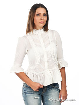 Блуза Galliano женская, цвет белый