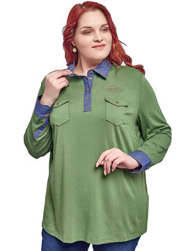 Рубашка Mona, цвет зеленый