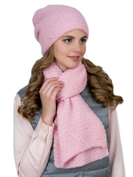Комплект с шапкой LANDRE, цвет розовый