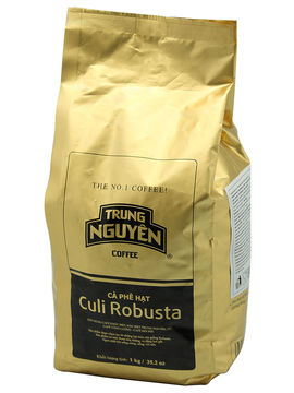 Кофе зерновой CULI POBUSTA (средней обжарки), 1 кг, TRUNG NGUYEN