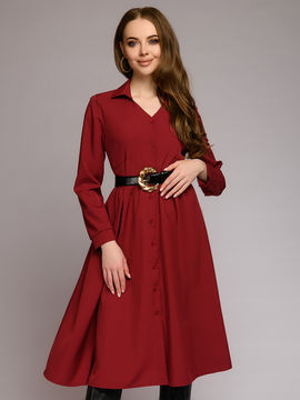 Платье 1001 DRESS, цвет бордовый