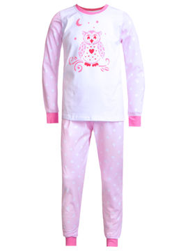 Пижама N.O.A. для девочки, цвет розовый