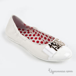 Туфли Moschino kids для девочки, цвет белый