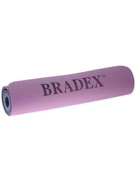 Коврик для йоги и фитнеса, 183*61 см Bradex, цвет фиолетовый, голубой