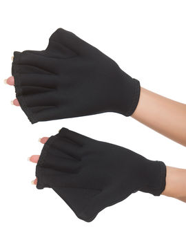 Перчатки для плавания с перепонками Bradex, цвет черный