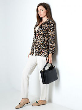 Рубашка Topdesign, цвет леопард
