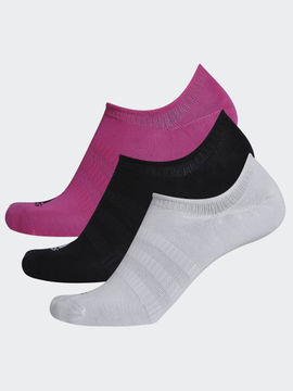 Носки, 3 пары Adidas, цвет розовый, черный, белый