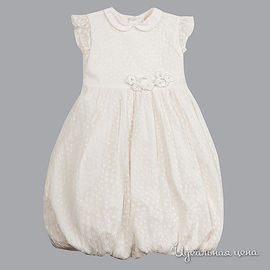 Платье Gulliver "НАРЯДНЫЕ ПЛАТЬЯ" для девочки, цвет белый, рост 68-122 см
