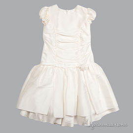 Платье Gulliver "НАРЯДНЫЕ ПЛАТЬЯ" для девочки, цвет белый, рост 122-152 см