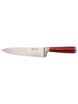 Нож-шеф разделочный, 200/340 мм Regent, цвет красный