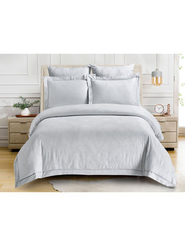 Комплект постельного белья, 2-спальный Cleo, цвет светло-серый