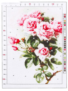 Канва для вышивания с рисунком «Рауль дэ Лонгпрэ. Розы», 28 х 37 см Арт Узор