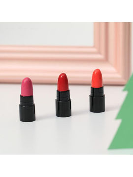Набор маленьких помад для губ Merry Kissmas: 3 цвета, Beauty Fox