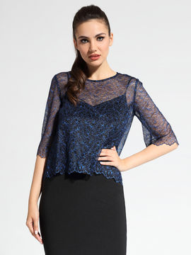 Блуза Conte elegant, цвет синий, черный