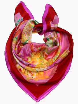 Платок, 90*90 см Venera, цвет мультиколор