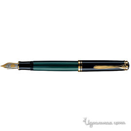 Ручка перьевая Pelican, цвет черный / зеленый