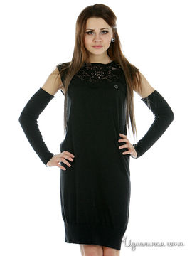 Платье SOCIETA&ATOS LOMBARDINI женское, цвет черный