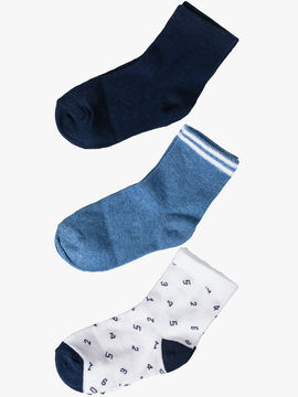 Комплект носков, 3 пары 5.10.15 для мальчика, цвет мультиколор