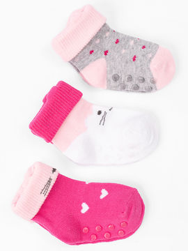 Комплект носков, 3 пары 5.10.15 для девочки, цвет мультиколор