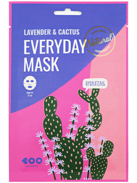 Маска для лица увлажняющая Lavender&Cactus, 27 мл, DEARBOO