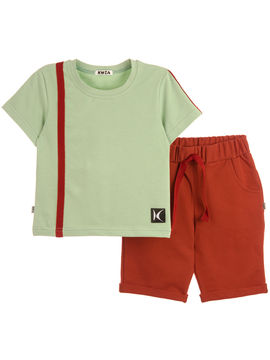 Комплект Kuza для мальчика, цвет зеленый, терракотовый