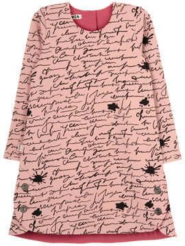 Платье Kuza для девочки, цвет розовый, черный