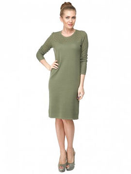 Платье Veronika Style, цвет оливковый