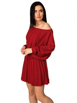 Костюм: джемпер, юбка Palvira, цвет красный