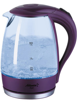 Чайник электрический, 1,7 л Atlanta, цвет фиолетовый