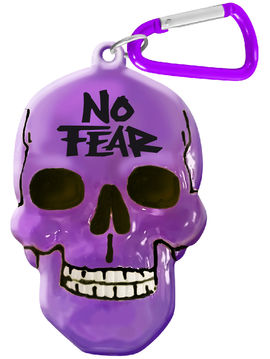 Брелок для ключей "No Fear" Be Happy, цвет фиолетовый