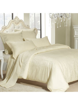 Комплект постельного белья, Евро Maxstyle, цвет кремовый
