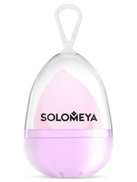 Косметический спонж для макияжа со срезом лиловый Flat End blending sponge, lilac, Solomeya