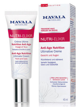 Крем-бустер антивозрастной для лица и области вокруг глаз Anti-Age Nutrition Ultimate Cream, 45 мл, Mavala