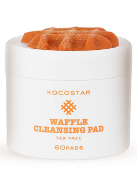 Диски для лица очищающие вафельные с экстрактом чайного дерева  Waffle Cleansing Pad, 60 шт, KOCOSTAR