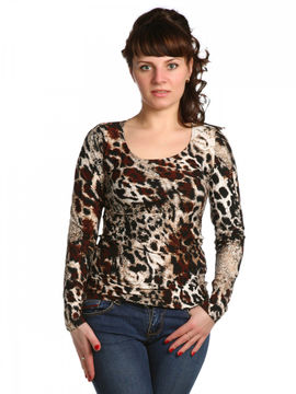 Блуза АстраИвТекс, цвет леопардовый